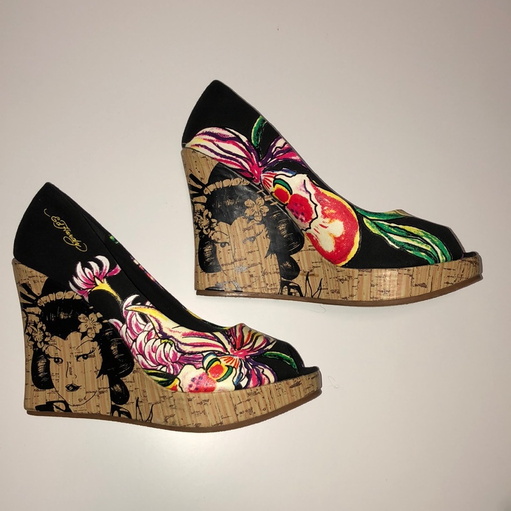 Ed Hardy Casablanca Wedges